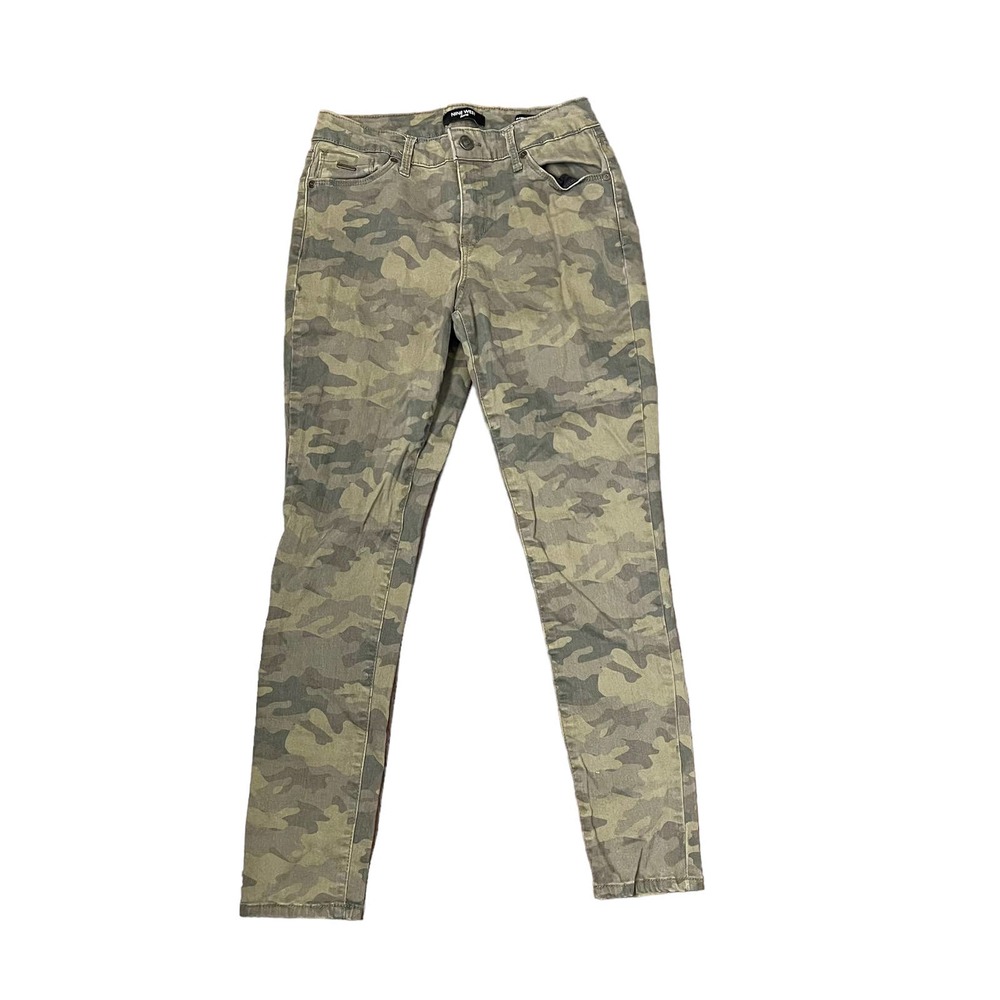 Nine West Gramercy Skinny‎ Ankle Jeans Women Size 4 Camouflage Mid-Rise Green